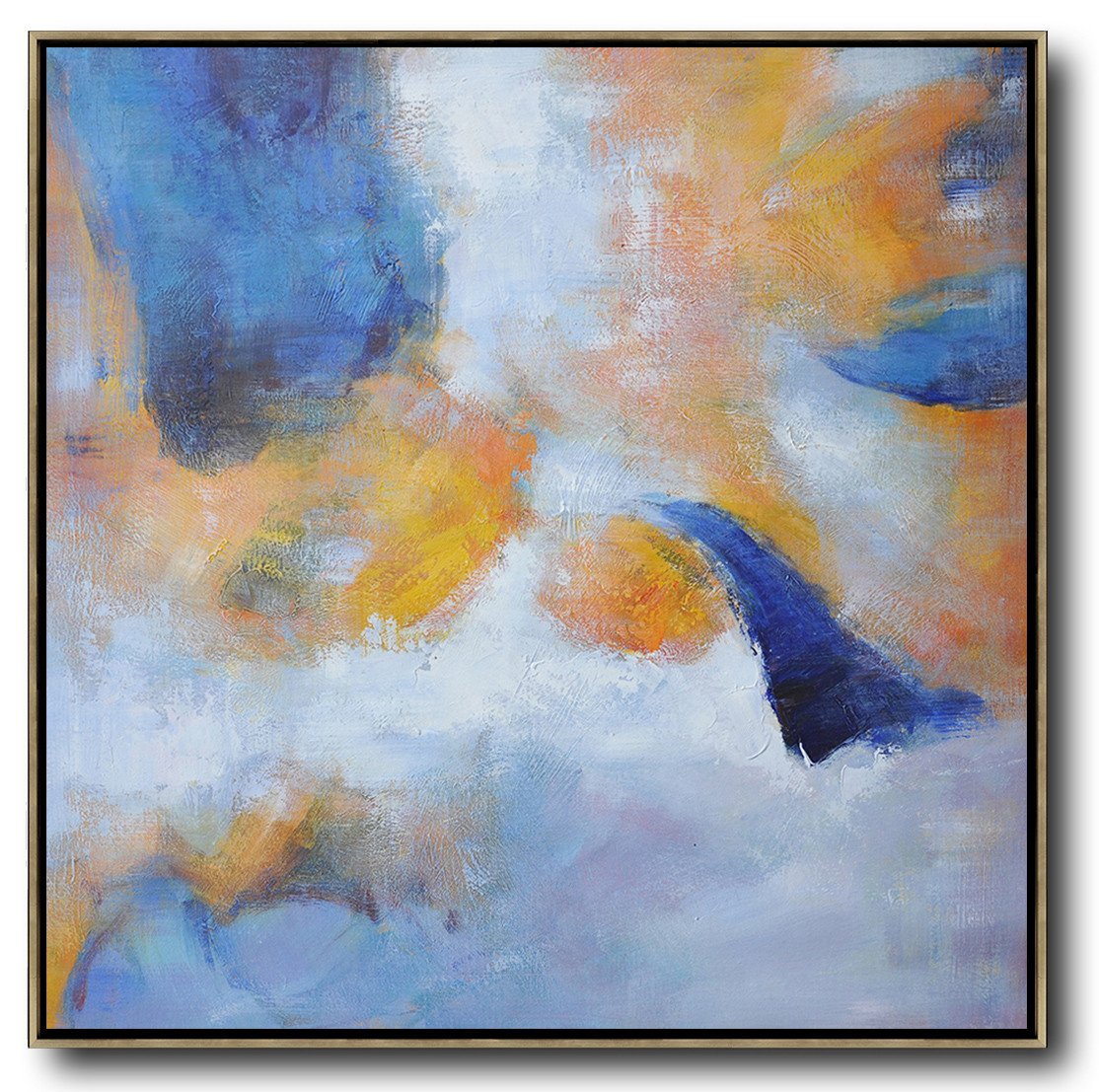 Hand-painted oversized Square Abstract Art abstract artwork